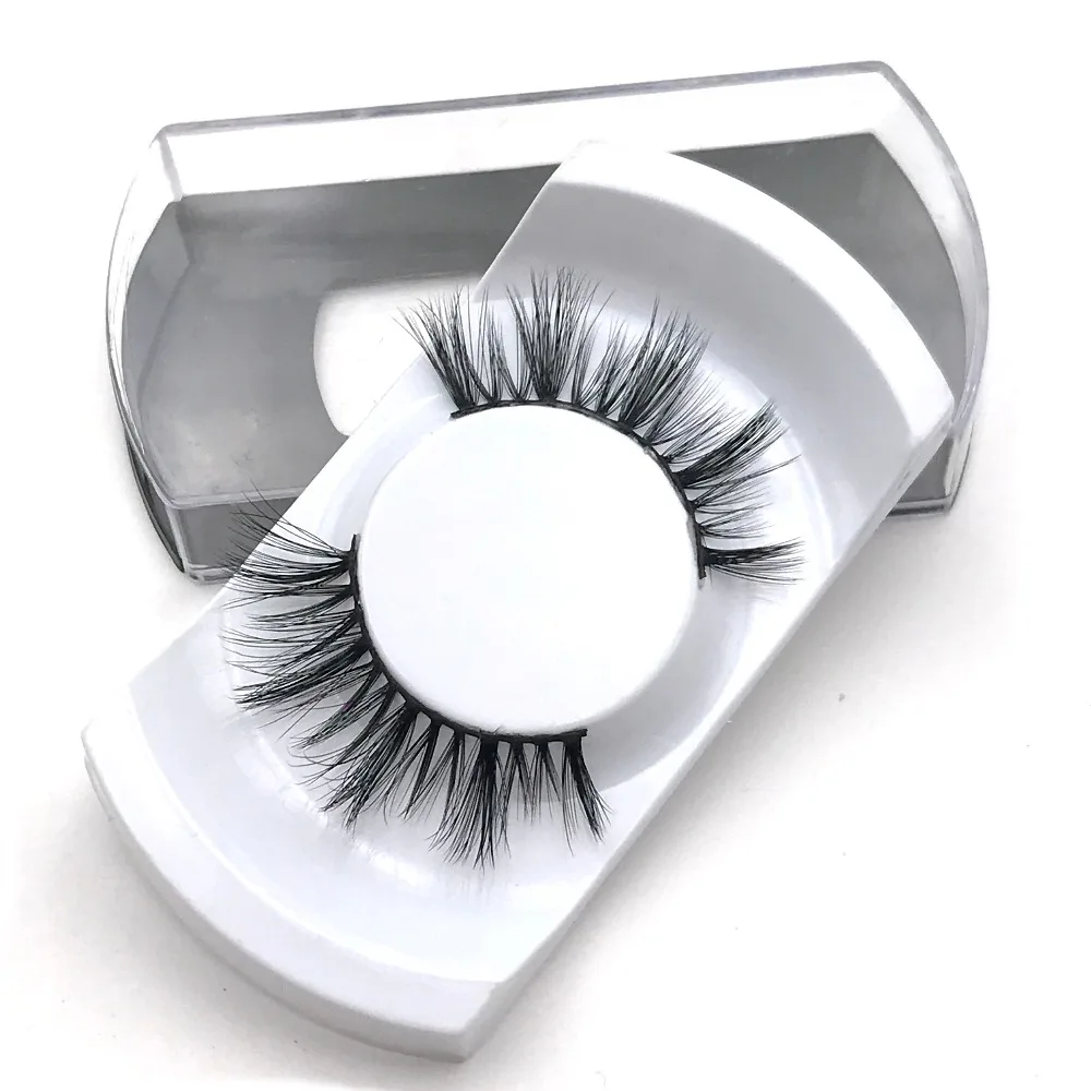1 pair false eyelashes long lasting Fake mink lashes natural dramatic