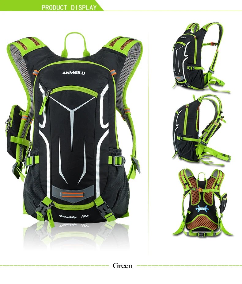 Discount Anmeilu 18L Cycling Hydration Backpack Waterproof Nylon Bicycle Bag With Rain Cover Bike Water Bag Climbing Hiking Shoulder Pack 27 Discount Anmeilu 18L Cycling Hydration Backpack Waterproof Nylon Bicycle Bag With Rain Cover Bike Water Bag Climbing Hiking Shoulder Pack 27