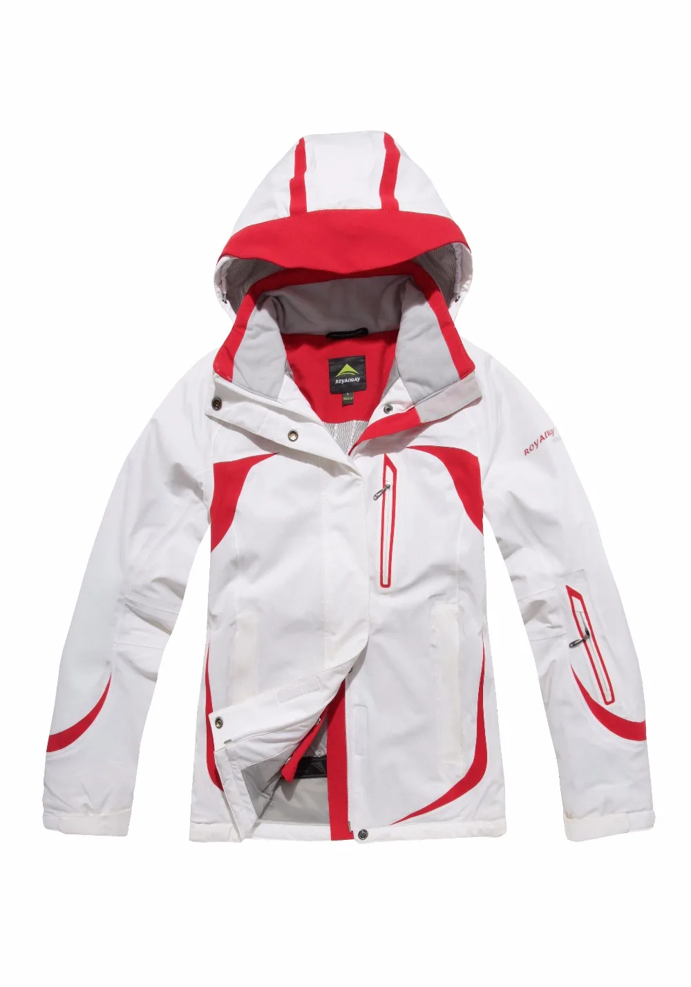 ROYALWAY Новое поступление Женская лыжная куртка ветрозащитная куртка дышащая водонепроницаемая куртка для сноуборда Удобная# RFSL4495G - Цвет: WT001 White