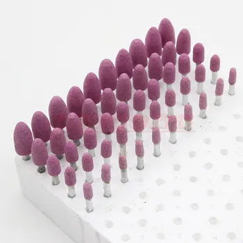 

RIESBA 50pcs Cone Ceramic Mounted Point Grinding Stone Head Wheel Dremel Drill Rotary Tools Grinding wheel Grinding head