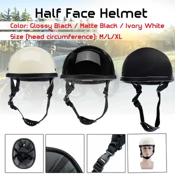 

Dot Motorcycle German Style Half Face Helmet Motocross Chopper Biker M/L/XL