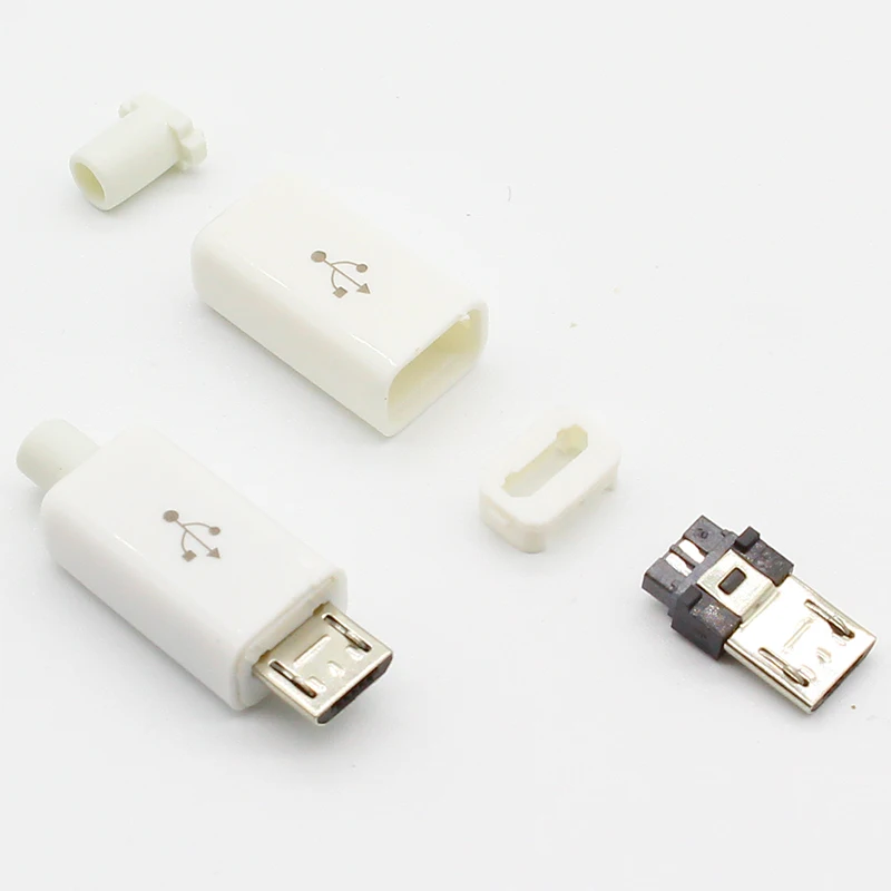 Купить 10 шт. микро-USB кабель 5pin тип сварки штекер разъемы зарядное ...