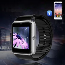 Heißer Verkauf Gut GT08 Bluetooth Smart Uhr tragbare geräte Unterstützung SIM TF Karte Smartwatch Für apple Android OS telefon