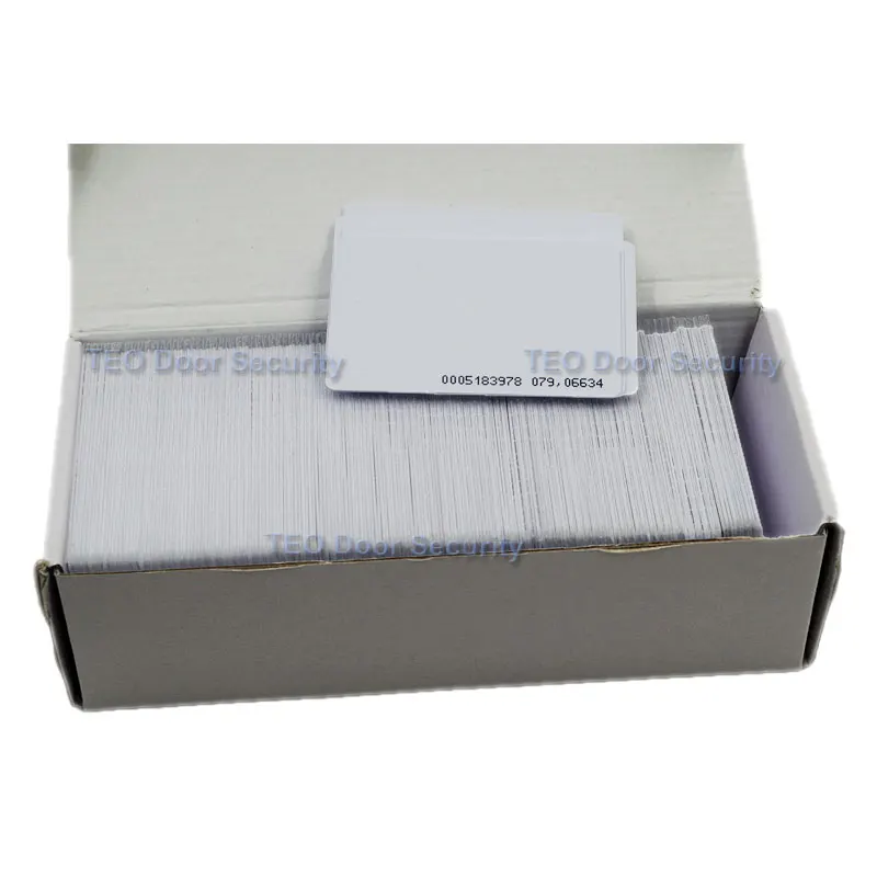 100pcs RFID Cards 125KHz Smart Card Proximity RFID Tag for Access control rfid tag door open 0.9mm card