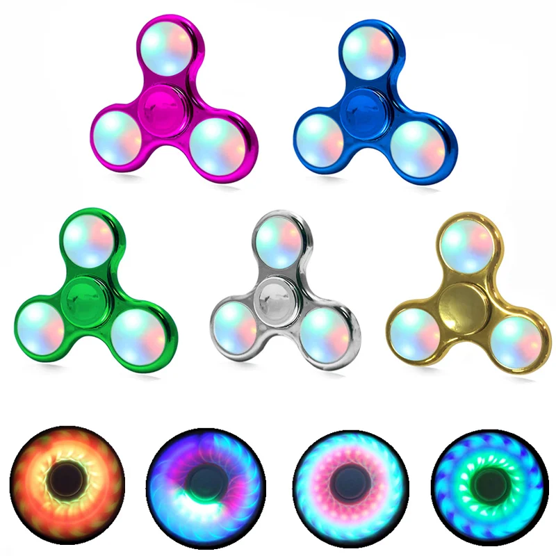 2017 New Metal Polished Fidget Spinner Colorful Hand Spinner Anti Stress Anxiety font b Toys b