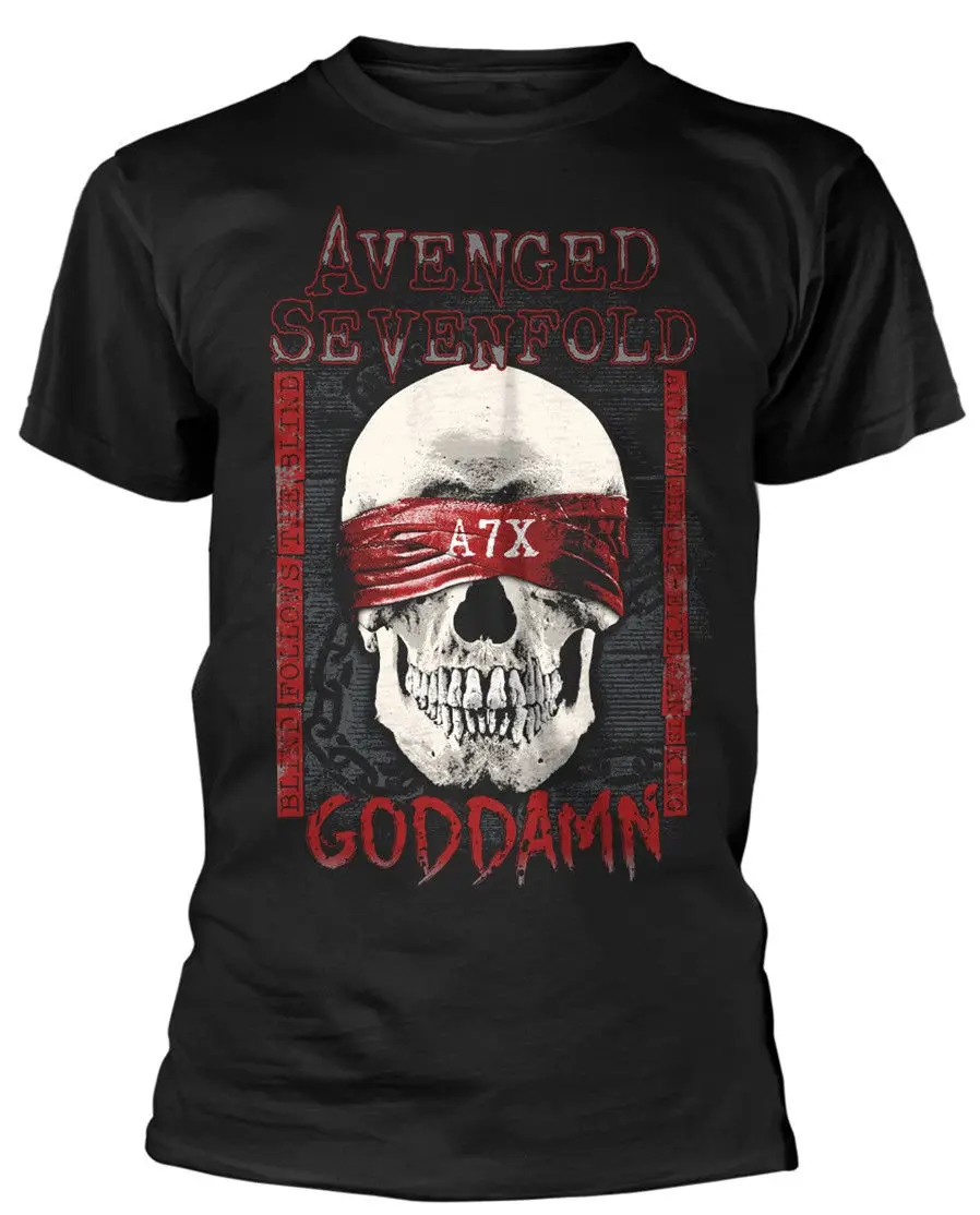 2018 Новое поступление Avenged Sevenfold 'Goddamn' футболка new &amp официальный Для мужчин