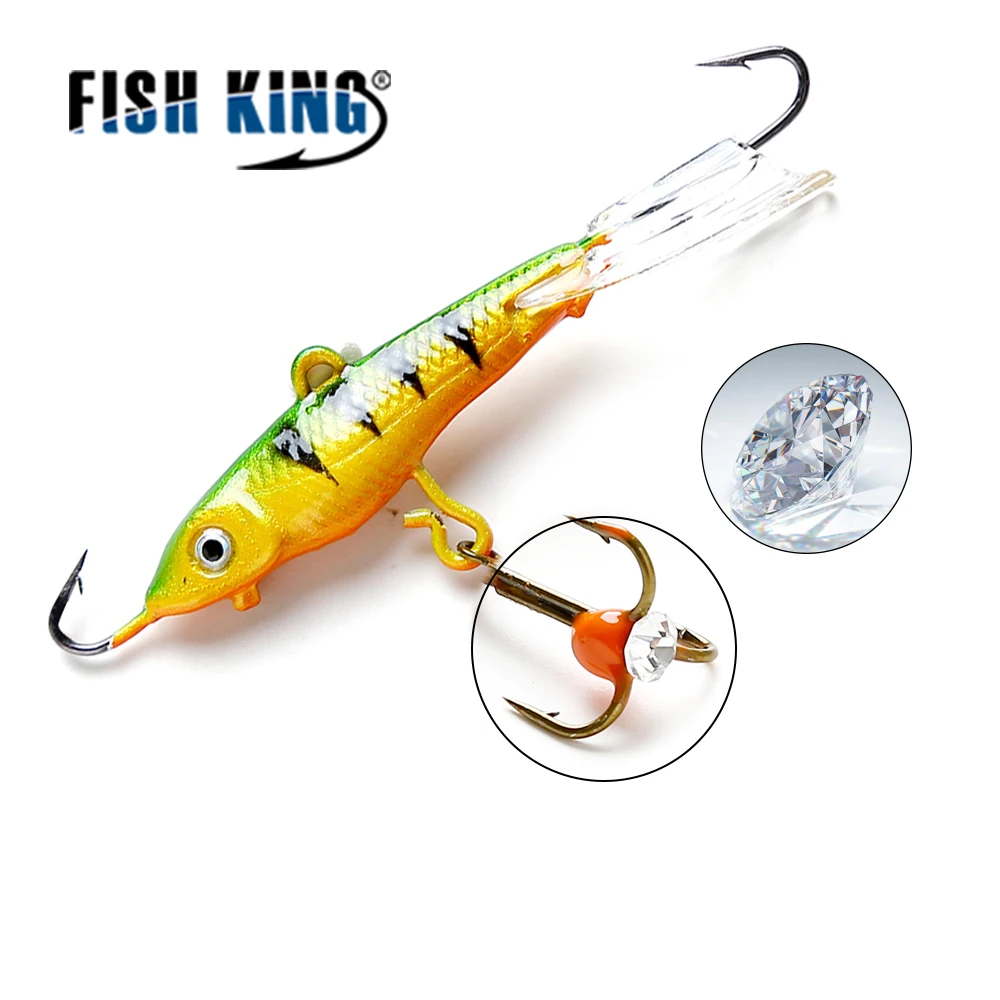 Buy FISH KING 1PC 7CM/12G Winter Fishing Lure Ice Fishing Jig Bait Carp Fishing