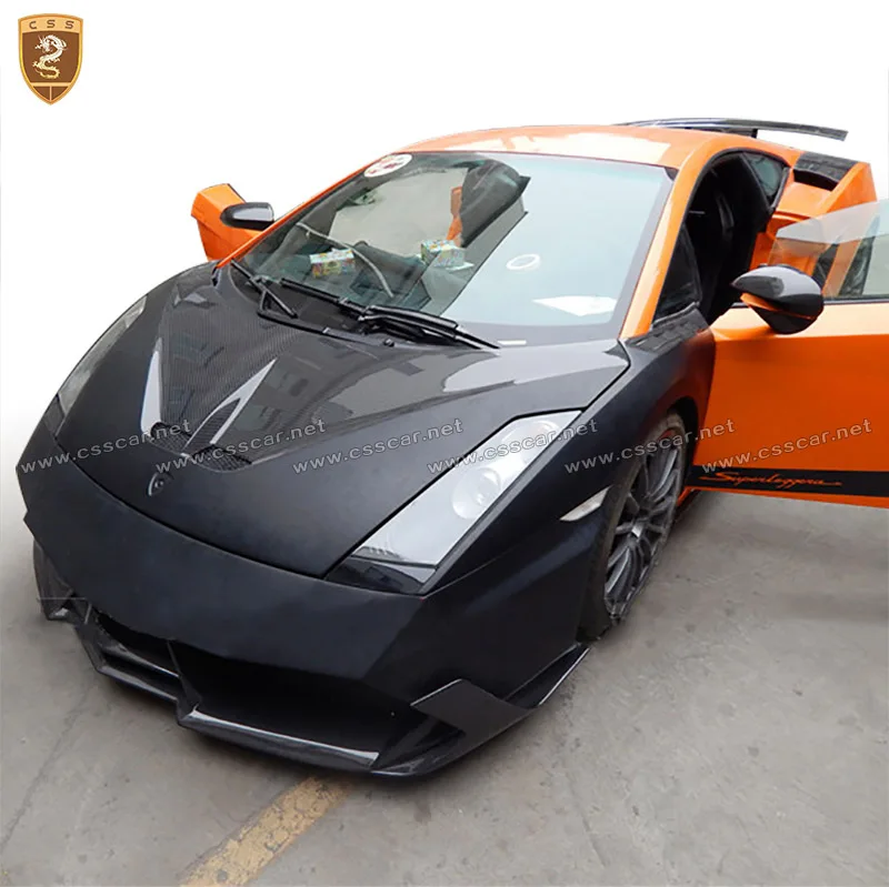 Передняя накладка на капот из углеродного волокна для Lamborghini Gallardo LP550 LP560 автомобильный Стайлинг авто модифицированные аксессуары