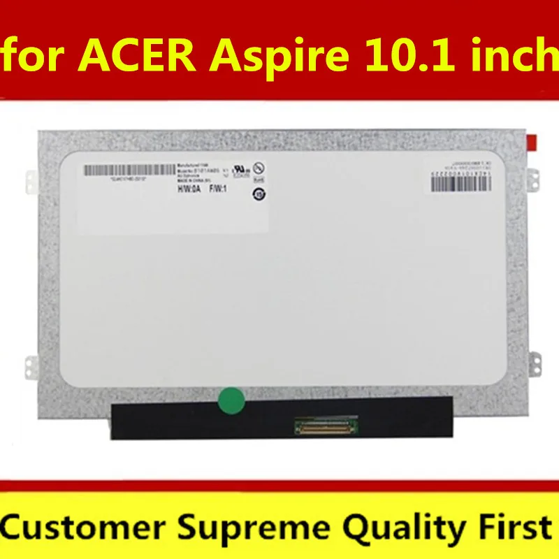 

Laptop LCD Panel for 10.1 slim led New Original 1024*600 B101AW06 V.1 M101NWT2 R5 BA101WS1-100 LTN101NT05 LTN101NT08 N101L6-L0D
