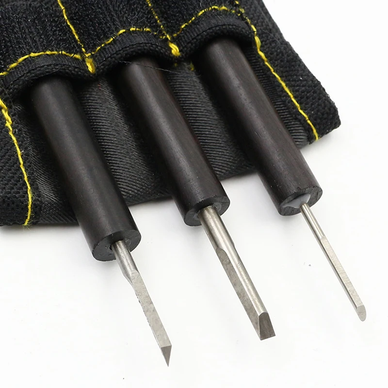 

3 Pcs/set Wood Carving Knife Tool Set High Speed Steel Miniature Graver with Purple Sandalwood Handle for Carving Enthusiasts