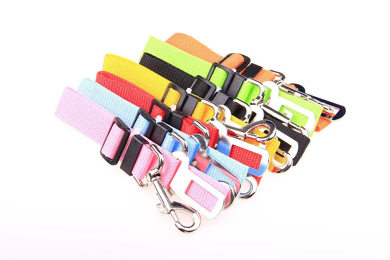 Pet Dog Cat Car Seat Belt Adjustable Harness Seatbelt Leash for Small Medium Dogs Travel Clip Pet Supplies 8 Color