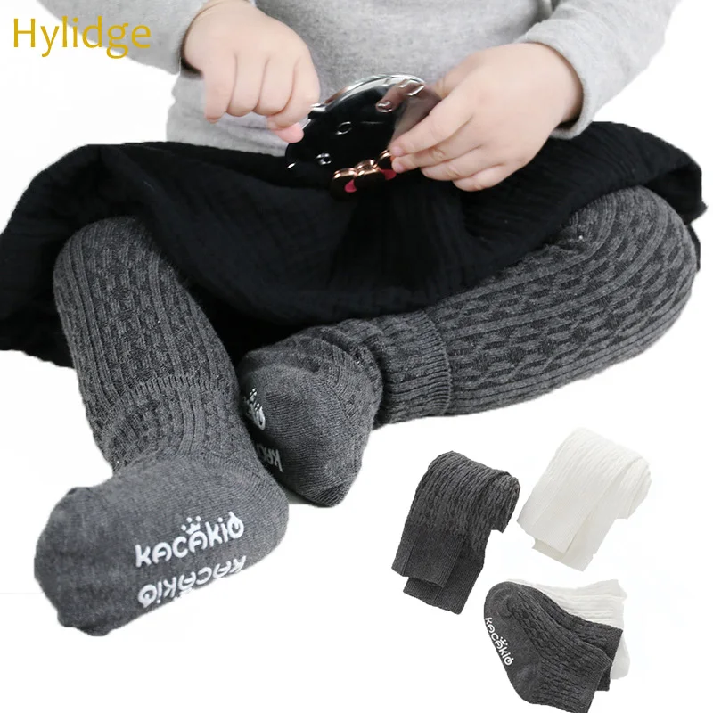 Hylidge/обтягивающие штаны для маленьких девочек Однотонные хлопковые колготки