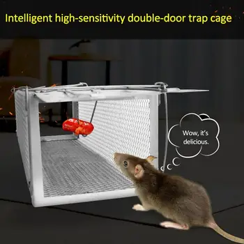 

Smart Double Door Mouse Trap Cage Humane Rodent Catcher Camping Rat Repeller Pest Control