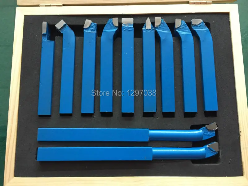 

11pcs/set Turning Tool 12mm Carbide Tipped Lathe Turning Tool Weld Milling Cutting Turning Tool Set