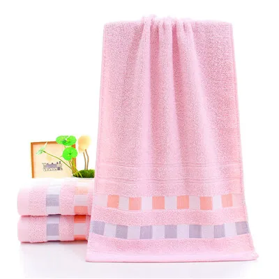 Домашний сад банное полотенце с вышивкой супер мягкое абсорбирующее банное полотенце s для ванной отеля спа салон хлопок и машинное Apr16 - Цвет: Розовый