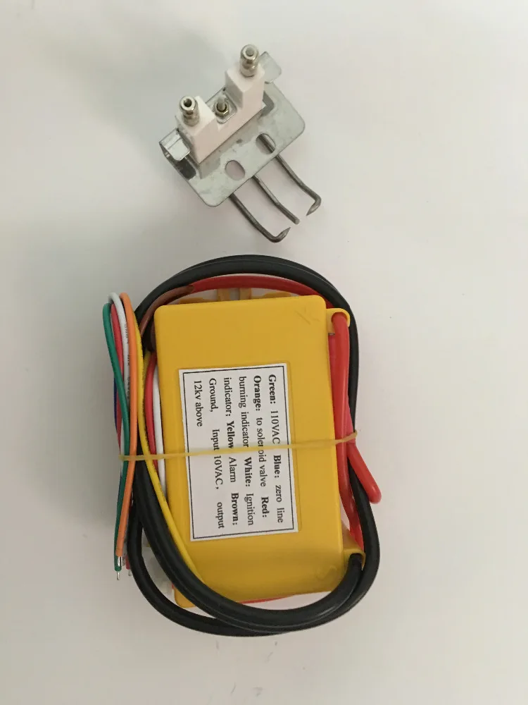 110VAC gas ignition transformer unit+spark plug high power output gas