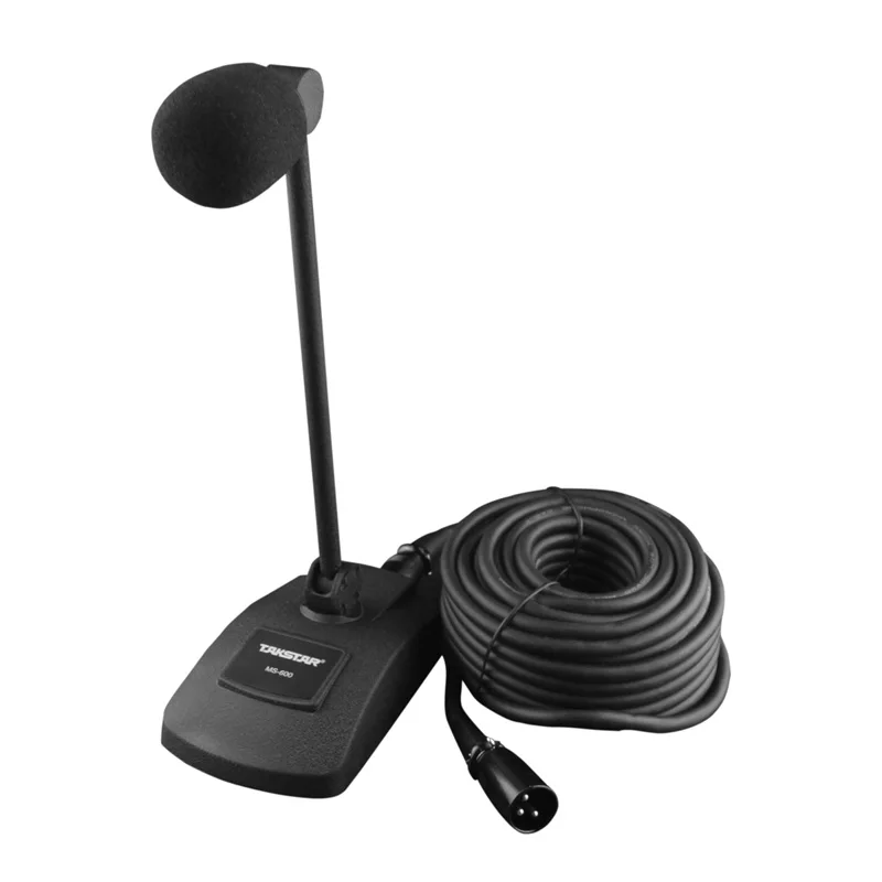 

Takstar MS-600 Table Conference Microphone 22mm gold-plated diaphragm use for Public address, conference system, broadcasting