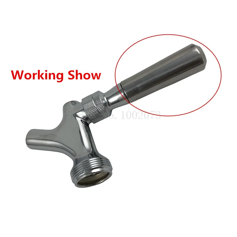 2pcslot Beer Tap Handle Stainless Steel Knob Bar Kegerator Pub Home brew Draft Beer faucet  (11)