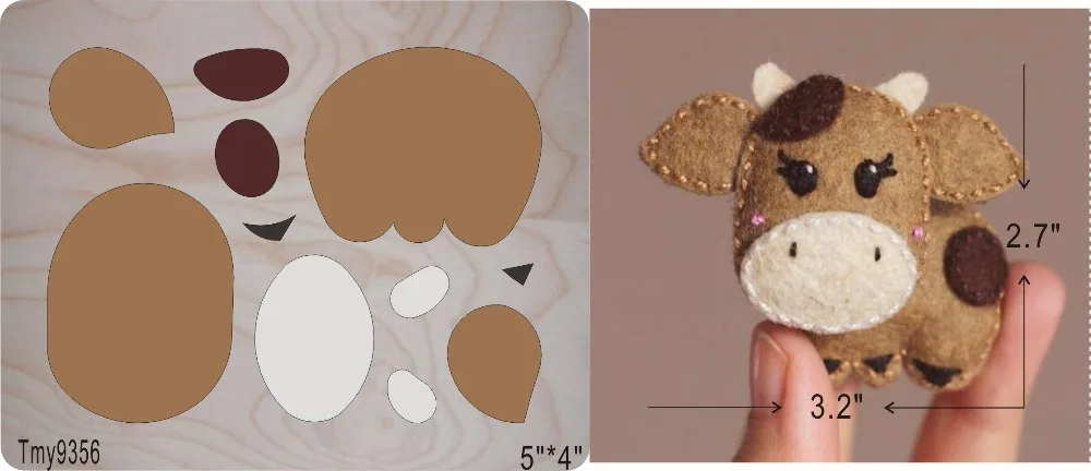 

Cattle DIY new wooden mould cutting dies for scrapbooking Thickness/15.8mm//Tmy9356