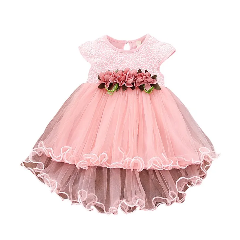Vestido de Verano Floral del beb/é Vestido de Mezclilla sin Mangas de Princesa del beb/é ni/ña