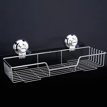 

Dehub Suction Cup 304 Stainless Steel Bathroom Caddy Shower Basket Kitchen Spice Rack Storage Basket Rack Bathroom Organizer
