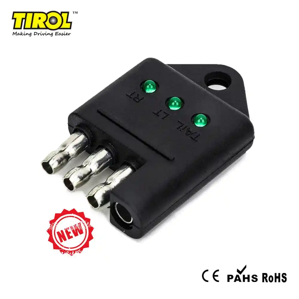 Tirol 4 Pin Trailer Tester Connector T25423a Trailer Wiring Tester Straight Trailer Light Wire Circuit Tester Car Accessories Trailer Couplings Accessories Aliexpress