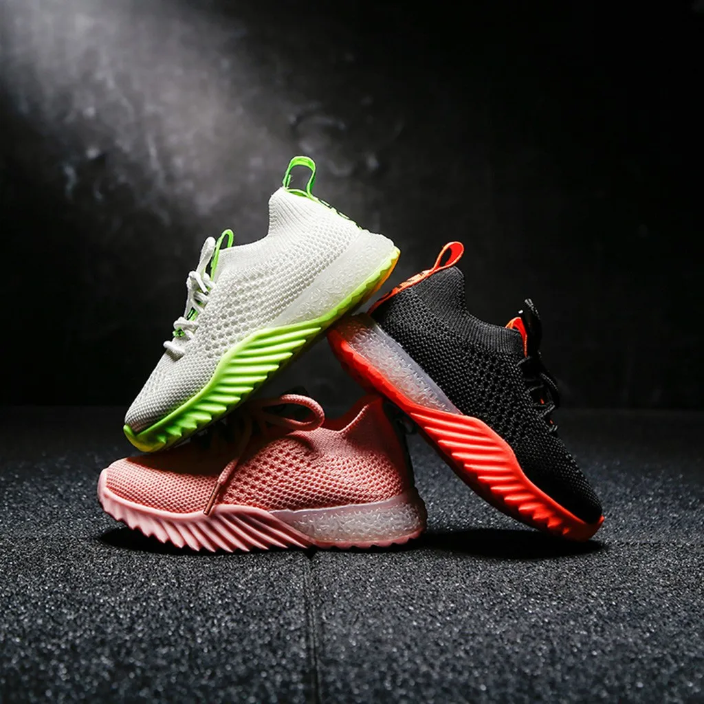 Lurryly Toddler Infant Kids Baby Girls Boys Crystal Sport Running Sneakers Casual Shoes