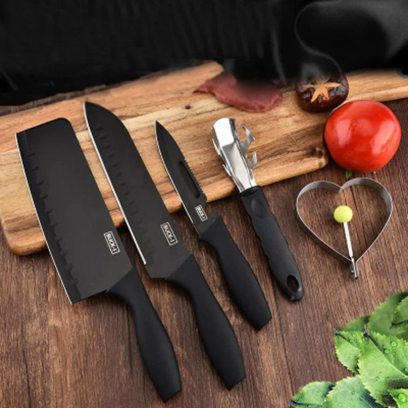 

5PCS Stainless Steel Kitchen Knife Set Fruit VegeTables Slicing Paring Omelette Fish Scale Planing Chef Chef Cutter Accessories
