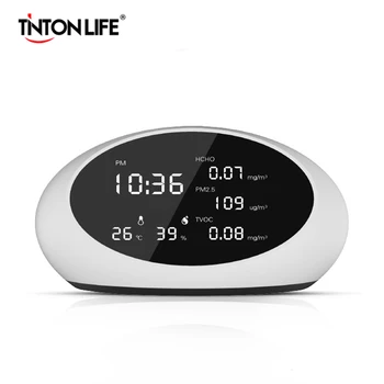 

TINTON LIFE Digital Air Quality Detector PM2.5 Gas Analyzers & HCHO & TVOC Tester Meter Monitor Tester With Rechargeable Battery
