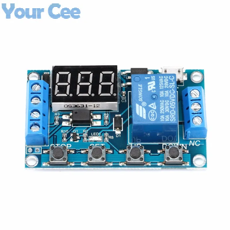 1 Channel 5V Relay Module Time Delay Relay Module Trigger OFF  ON Switch Timing Cycle 999 minutes for Arduino Relay Board Rele (5)