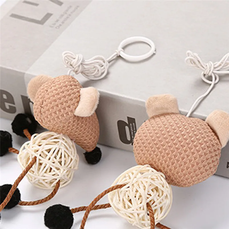 High Quality Pet Cat Toy Newly Design Pet Cat dogs Toy Portable Sepak Takraw Pet rattan ball Play Fun toy supplies A28 (8)