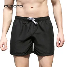 Alsoto летнее человек Пляжные Шорты однотонные Цвет Плавательный быстрое высыхание Повседневное плюс Размеры Мужские Йога Спортивные Surf трусики для серфинга шорты