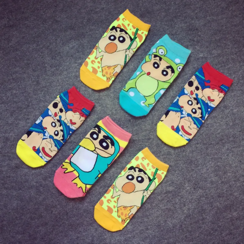 1pairs Summer Kawayi Crayon Shin Chan Women Socks Nohara Shinnosuke Cute High Cotton Cartoon Girls Funny Comfortable Acrylic 1pairs Summer Kawayi Crayon Shin Chan Women Socks Nohara Shinnosuke Cute High Cotton Cartoon Girls Funny Comfortable Acrylic