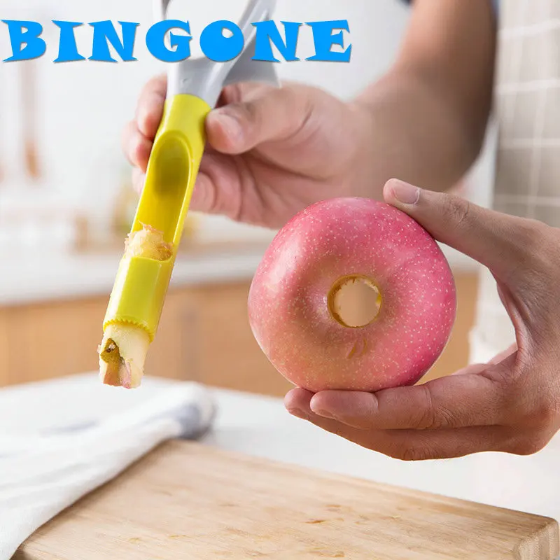 

New BINGONE 5-in-1 Muti-functional Apple and Avocado Cores Remover + Peeler + Separator + Fruit Pitter + Masher -FZ