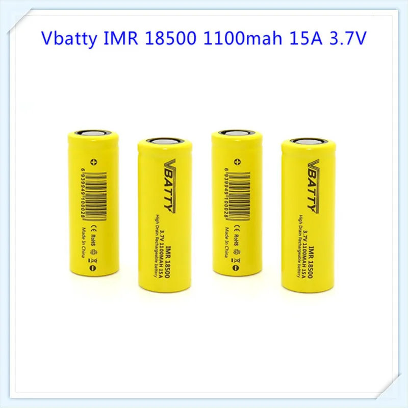 Awesome New 15A Vbatty 18500 IMR 3.7v 1100mAh Li-Mn Rechargeable Battery for Electronic Cigarette Mods(1pc) Awesome New 15A Vbatty 18500 IMR 3.7v 1100mAh Li-Mn Rechargeable Battery for Electronic Cigarette Mods(1pc)