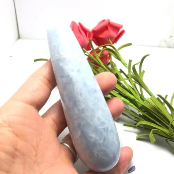 

Big Size Natural Blue Kyanite Crystal Healing Massage Wand For Health Healing Yoni Pleasure Wand Body Hand Massage Gifts