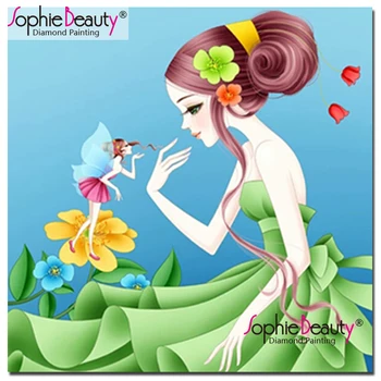 

Sophie Beauty Diy Diamond Painting Cross Stitch Cartoon Character Girl Series Diamond Embroidery Kit Mosaic Home Decor Gift19136