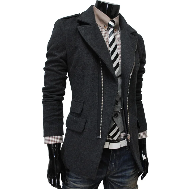 Купить Мужское Пальто Куртку Черное