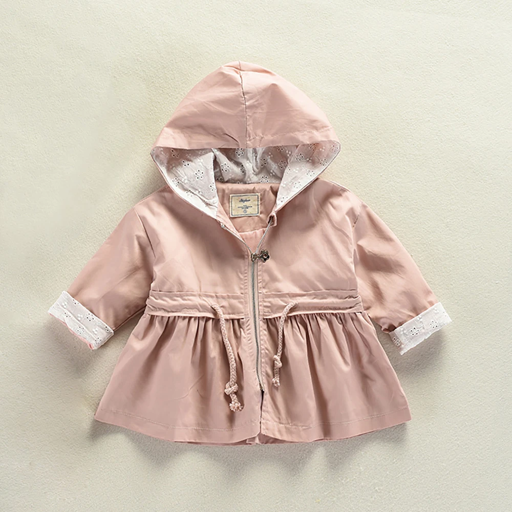 JN18021 Spring Autumn Kids Jacket Girls Jacket Thin Coat Cute Hoodie