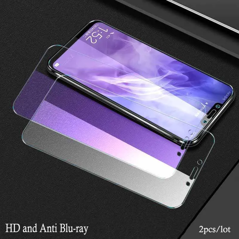HD and Anti Blu 2pcs 2 шт./лот полноэкранное закаленное стекло для huawei Nova 3 анти Blu-Ray полное покрытие стекло Защитная пленка для huawei Nova 3i стекло - Цвет: HD and Anti Blu 2pcs