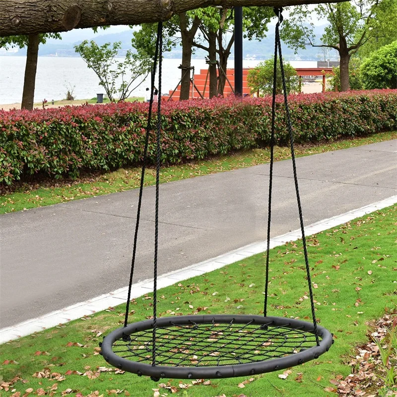 

Garden 40" Kids Tree Round Play Patio Swing Chair Net Outdoor Furniture High Quality OP3511