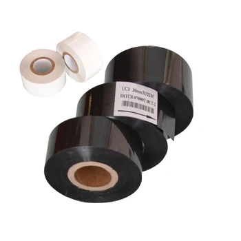 

Black Width 25mm length 100m date coder machine hot ink coding for packing bags