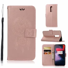 100pcs/lot Wind Chime Owl Embossing 3 card PU+TPU leather housing cover case for Oneplus 5T 6 One plus 5T 6 6T 7 pro cases
