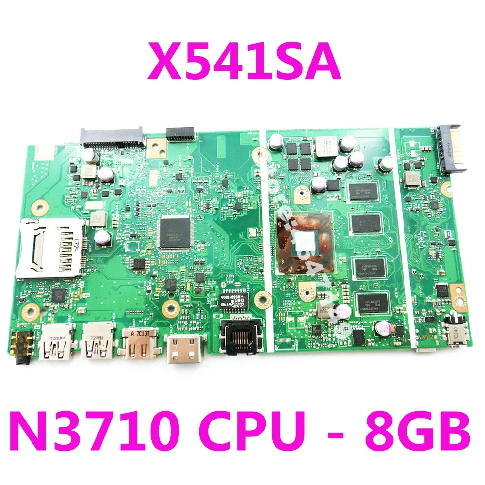 

X541SA N3710 CPU 8GB RAM Mainboard For ASUS X541 X541S X541SA Laptop motherboard X541SA Mainboard X541SA Motherboard Test OK