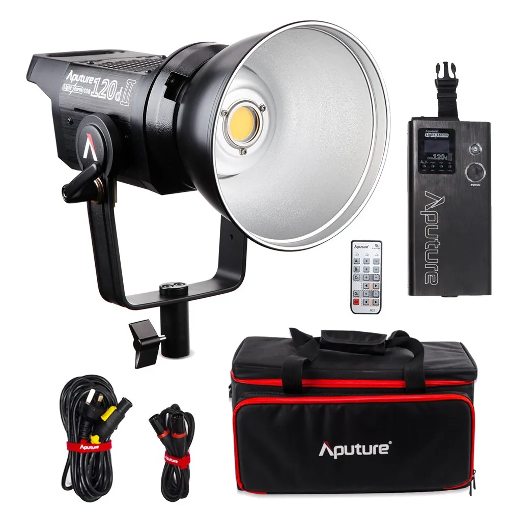 

Aputure LS C120d 120D II 180W LED Continuous V-Mount Video Light CRI96+ TLCI97+ 2.4G 5500K Bowens Mount Daylight Studio Light