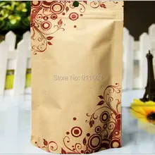 16 см* 24 см* 0.14 мм+ 4 см, 100PCS. крышкой на молнии печать корабля бумажный, само-запечатанном пакете, Чай мешок, стоящий мешок