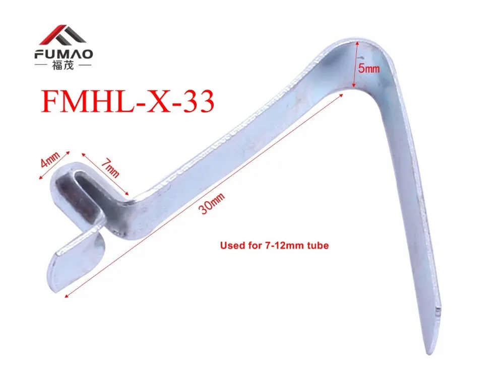 

Manufacturer Customized 8mm tent pole clips spring return push button #33