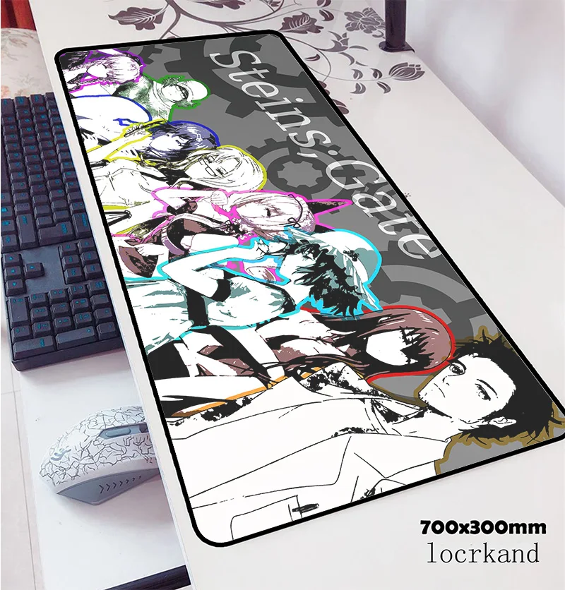 steins gate mouse pad 70x30cm gaming mousepad anime Professional notbook desk mat Aestheticism padm