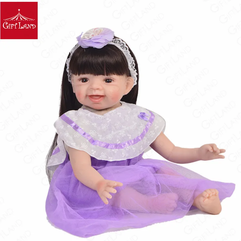 

Reborn Baby Doll Toy Lifelike Newborn Princess Victoria Bonecas Menina For Kids Bebes Reborn Doll 22inch Silicone Doll Girl