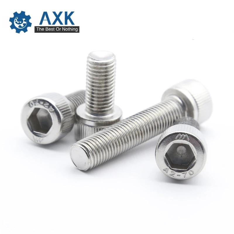 

100pcs/lot M3*22/25/30/35/40/45/50/55/60/65/70/80/90/100 DIN912 Stainless steel hex socket cap screw allen bolt